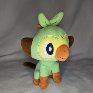 Pokemon Grookey Plush, official Pokemon brand.